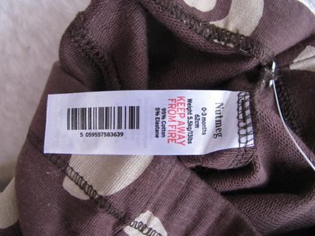 Bavlněné strečové baggy kalhoty-2ks, nutmeg,62