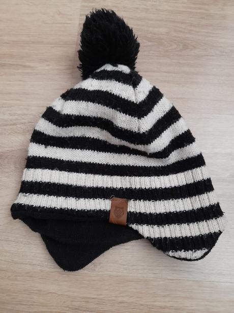 Zimní čepice s bambulí, zn. h&m, vel.92/104, h&m,92