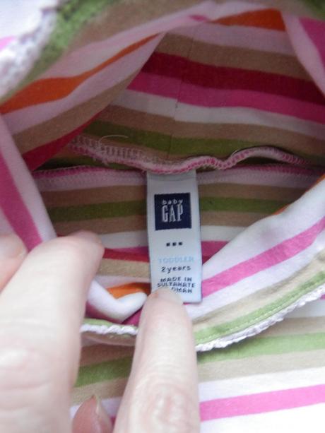 Roláky gap růžový a pruhovaný, vel. 2roky, gap,92