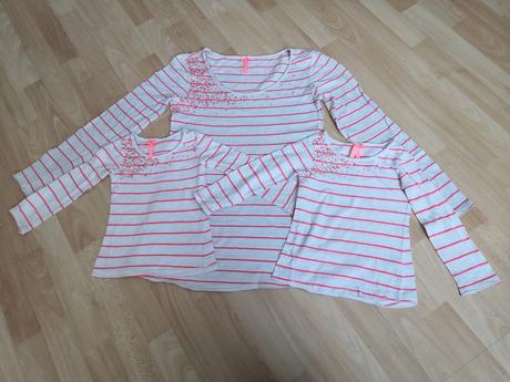 3x triko pro mamku a dcery next vel. 98,104 a 16 l, next,98