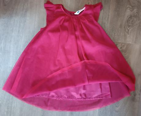Letní červené šaty, zn. h&m, vel. 98, h&m,98