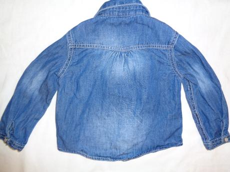 Luxusní riflová košile s volánem - odlehčená rifl, 74