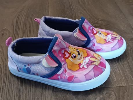 2x dívčí bačkorky paw patrol a čechtín, vel.25, 25