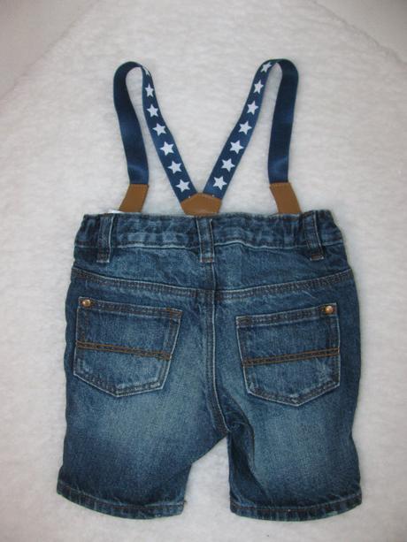 Frajerské džínové kraťasy s kšandami h&m, h&m,74