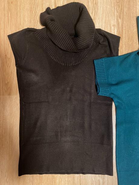 Dámské tuniky s rolákem a krátkým rukávem - camaie, camaieu,m