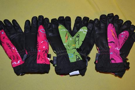 Lyžařské rukavice v.110-134,šusťákové,uvnitř fleec, 110 / 116 / 122 / 128 / 134