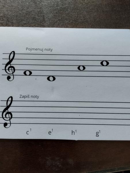 Pomoc s notovými zápisy pro syna. Potřebuji radu.