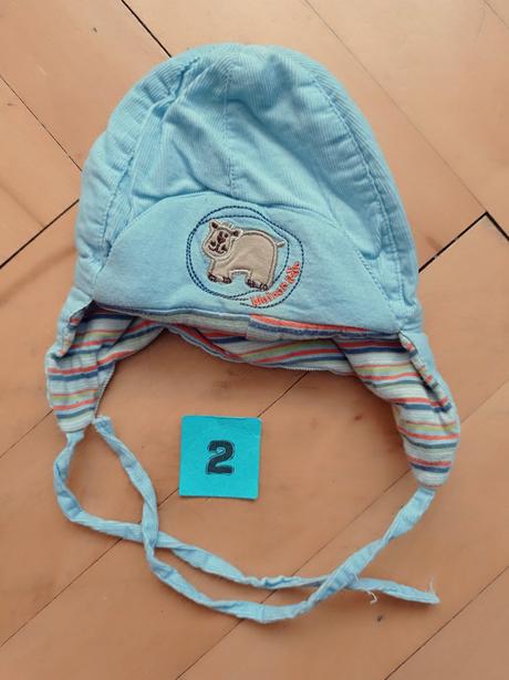 Čepice vel. 62-68, teplé, cca 41-44 cm, 62