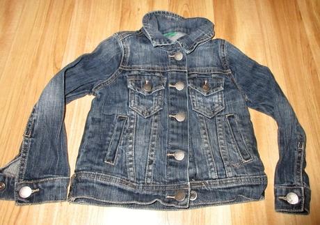 Riflová bunda, benetton,92