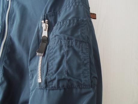 Modrá bunda bundička bombr, h&m,152