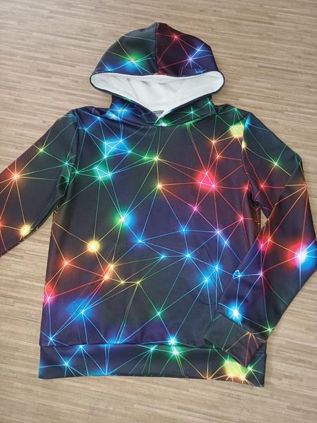 Barevná mikina vel.146/152(10-12let), 146