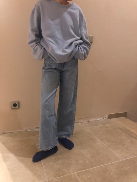 Dziny siroke h&m wide leg high waist 146, h&m,146