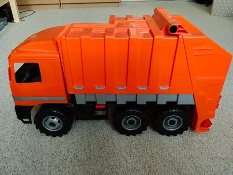 Velké popelářské auto + popelnice, 