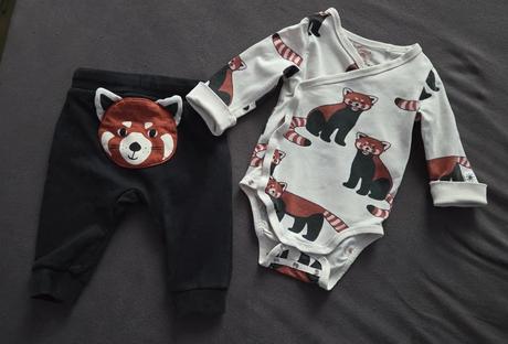 Set panda červená vel. 56, lindex,56