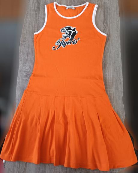 Oranžové šaty s tigrem terranova, terranova,m