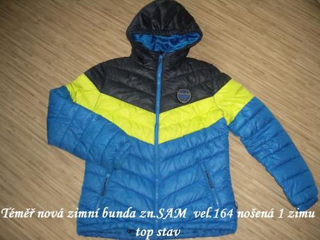 Zimní bunda vel.164 zn.sam, s.a.m.,164