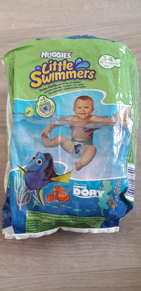 383 - koupací plenky, huggies,7 kg - 18 kg