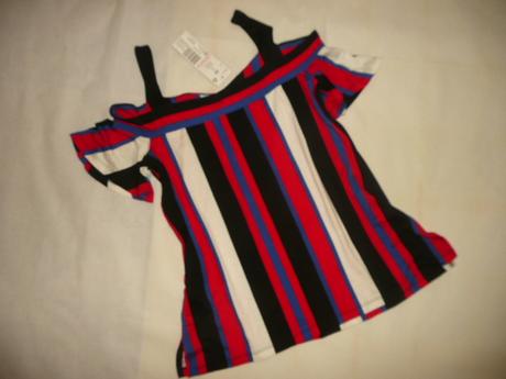 Tričko halenka spadnutá ramena vel 34, f&f,34