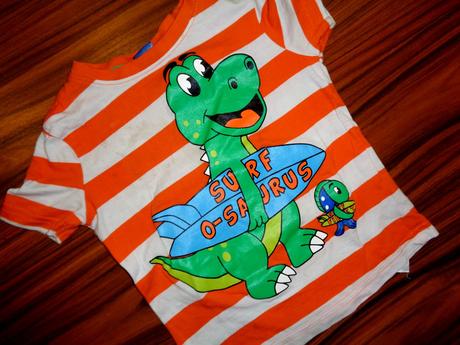 Krásné pruhované tričko s dráčkem, kiki&koko,98