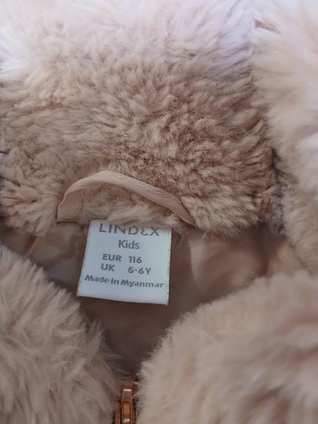 Kabát/kožich lindex, vel. 116, lindex,116