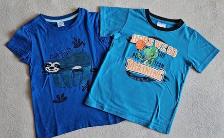 2x dětské tričko, přeměňovací obrázek lenochod 110, kiki&koko,110