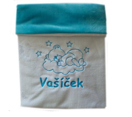 Deka s výšivkou jméno na přání - více barev, šířka (cm): 75,délka (cm): 90