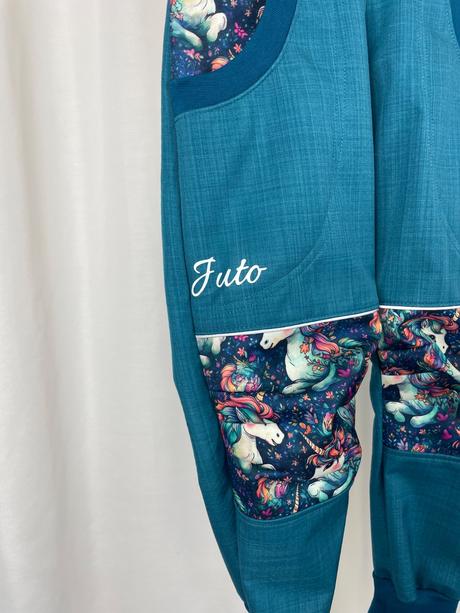 Softshellové kalhoty jednorožci 98/104, 98 / 104