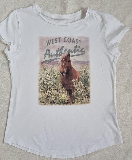 Tričko s koněm, h&m,146