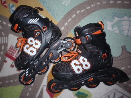 Inline kolečkové brusle nastavitelné vel.35-38., 35