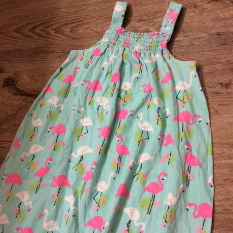 Letní kalhotový overal s plameňáky, evie angel,104