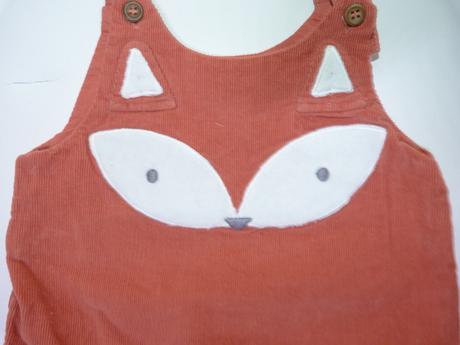 Manšestrové šatičky liška vel.68, next,68