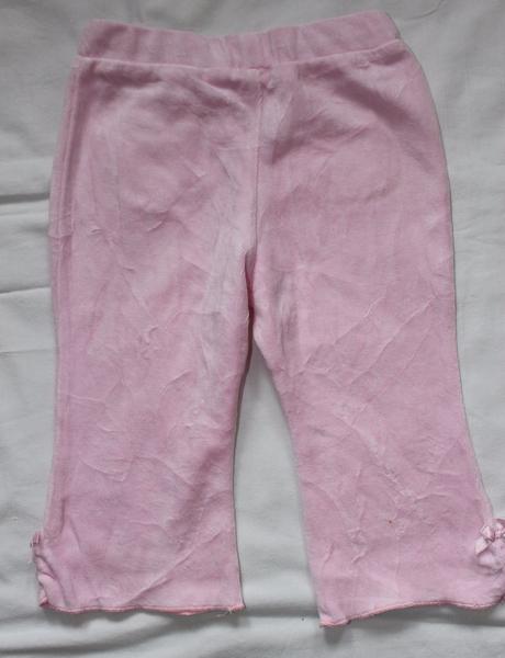 C206. sametové tepláky 6-9 měs., 74