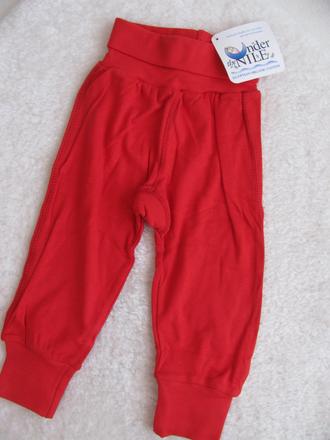 Červené pyžamové bavlněné kalhoty v.6-9 měs., 74