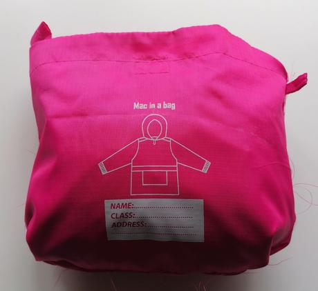 Malinová větrovka s kapucí vel 140 - 146, 140