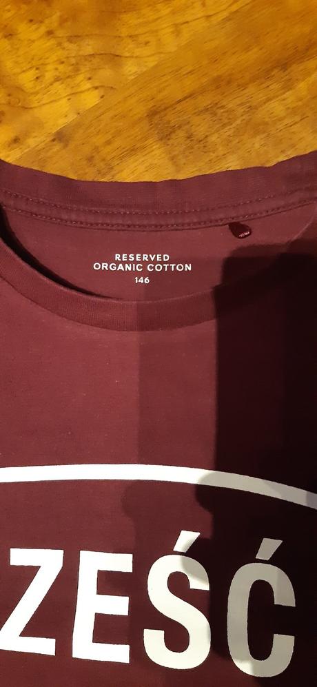 Dětské bavlněné triko dl.ruk. reserved 146 cześć, reserved,146