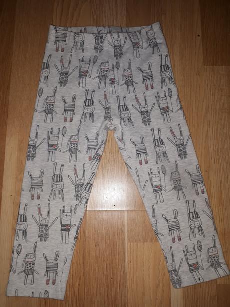 Šedé legíny s králíky vel. 86 next, next,86