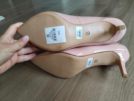 Nové lodičky s.oliver 41 růžové lesklé, s.oliver,41