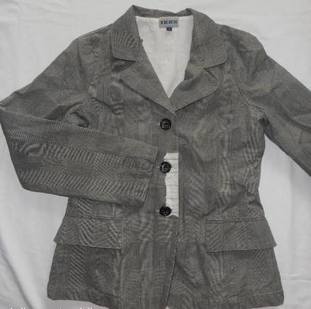 P205. pruhované šedé sako vel s, 36