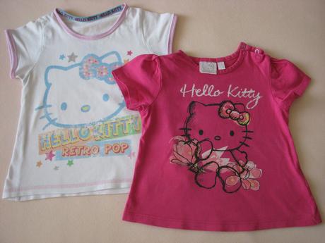 Tričko hello kitty (cena za 2 ks), 80
