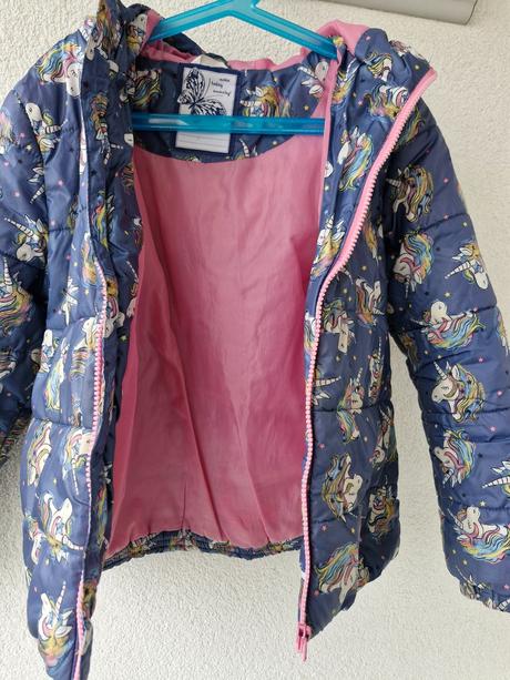 Zimní bunda s jednorožci, m&co,140