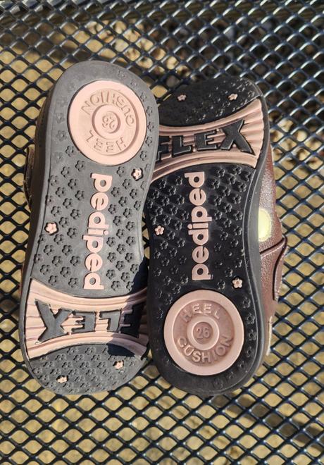 Puntíkované celokožené balerínky pediped barefoot, pediped,26