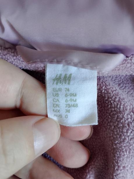 Krásná zimní bunda h&m s kožíškem vel. 74, h&m,74