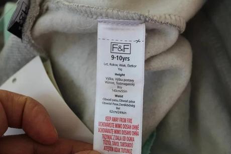 Tepláky vel. 9 - 10 let, f&f,140