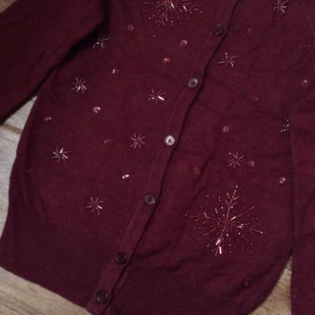 Propínací svetřík zdobený korálky gap, gap,122