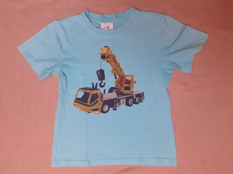 Tričko autojeřáb krátký rukáv, topolino,122