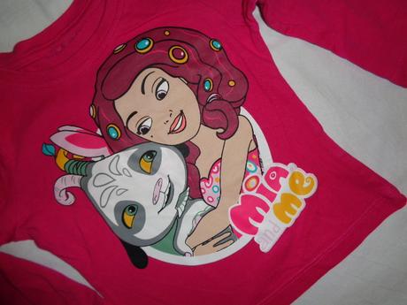 Krásné sytě růžové tričko s miou, 92