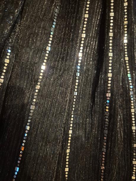 Šifonová sukně se stříbrným zdobením sinsay s/m, sinsay,m