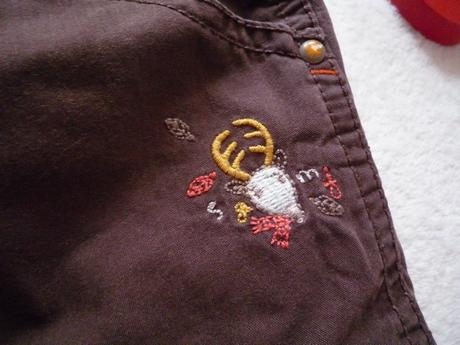 Bavlněné vyteplené kalhoty s jelenem, sergent major,86