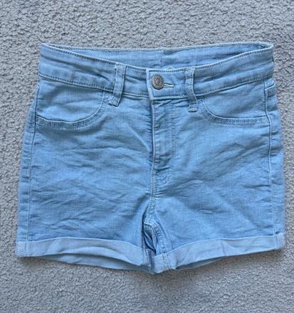 Džínové kraťasy hm, vel. 134, h&m,134
