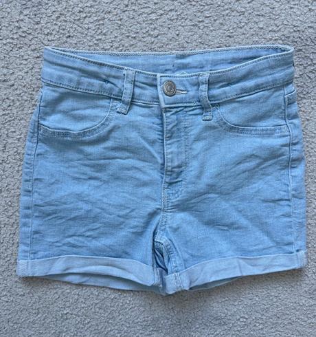 Džínové kraťasy hm, vel. 134, h&m,134